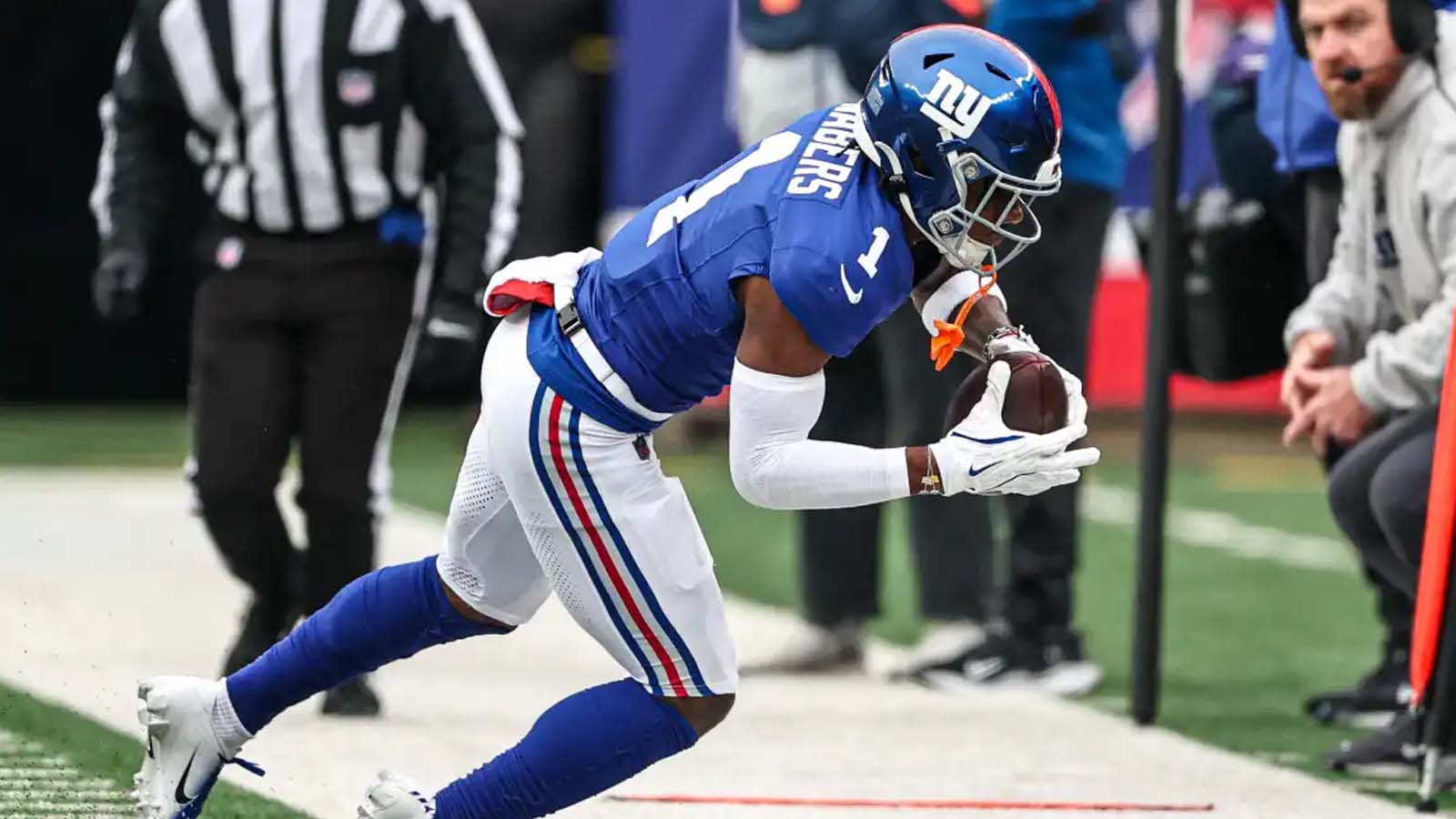 Malik Nabers Returns To Giants Team Drills After ACL Tear